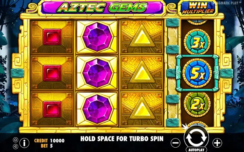 Aztec Gems เกมสล็อต อัญมณีแอซเท็ก